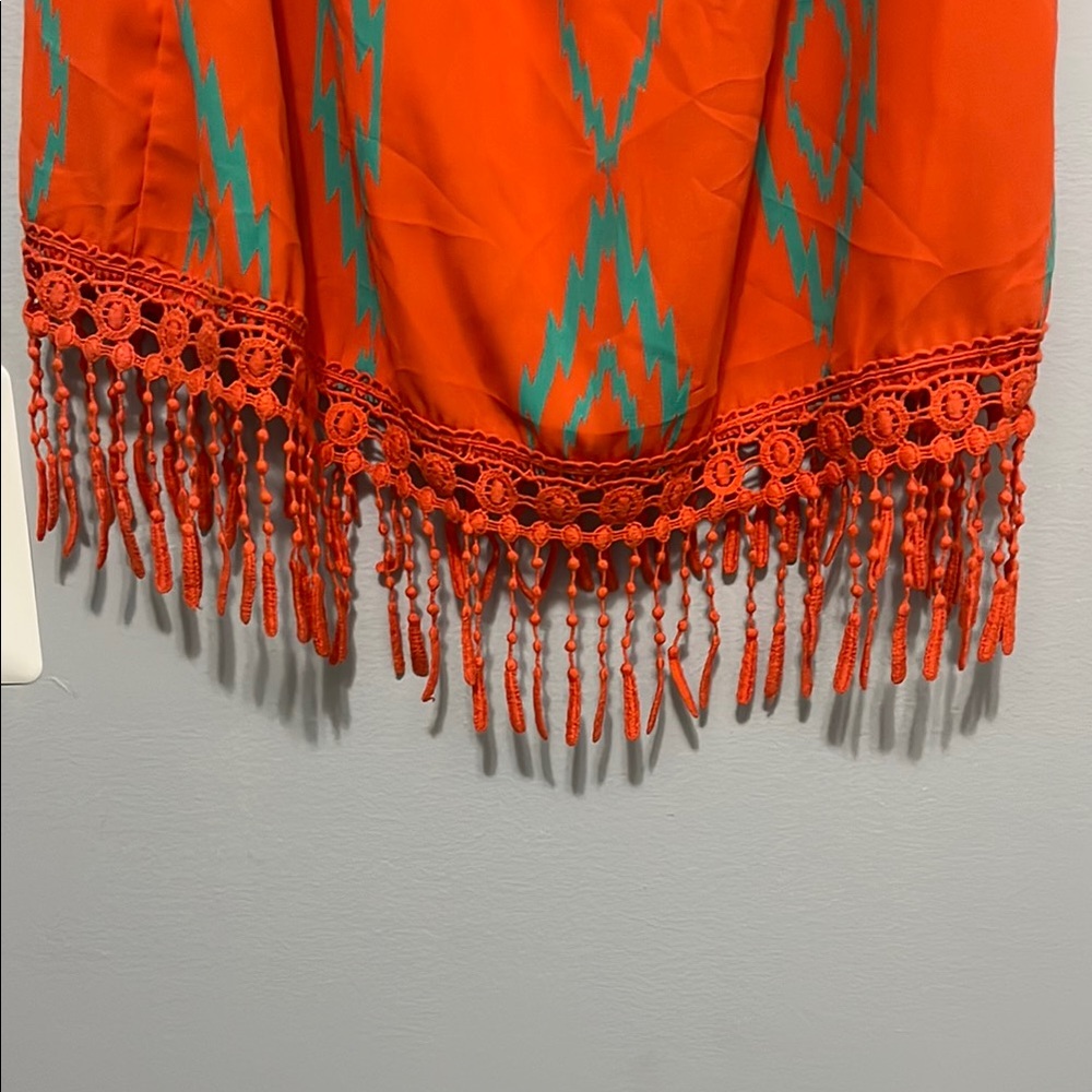 Blue Sketch Orange and Green Tank - Picture 2 of 4